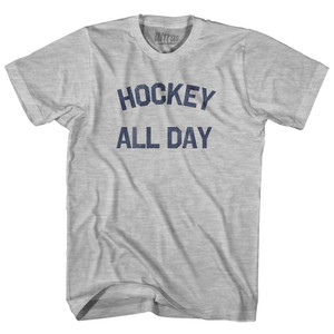 Hockey All Day Womens Cotton Junior Cut T-Shirt - Grey Heather