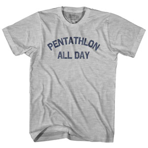 Pentathlon All Day Womens Cotton Junior Cut T-Shirt - Grey Heather Pentathlon All Day Womens Cotton Junior Cut T-Shirt - Grey Heather