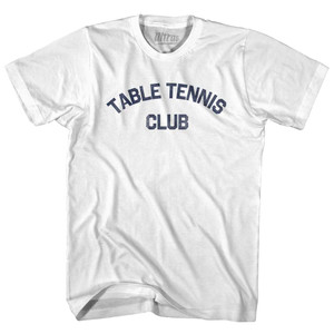 Table Tennis Club Youth Cotton T-shirt White Table Tennis Club Youth Cotton T-shirt White