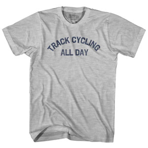 Track Cycling All Day Womens Cotton Junior Cut T-Shirt - Grey Heather Track Cycling All Day Womens Cotton Junior Cut T-Shirt - Grey Heather