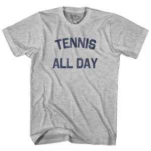 Tennis All Day Womens Cotton Junior Cut T-Shirt - Grey Heather