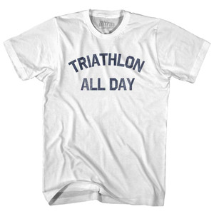Triathlon All Day Womens Cotton Junior Cut T-Shirt - White