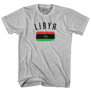 Libya Country Flag Heritage Youth Cotton T-shirt - Grey Heather Libya Country Flag Heritage Youth Cotton T-shirt - Grey Heather