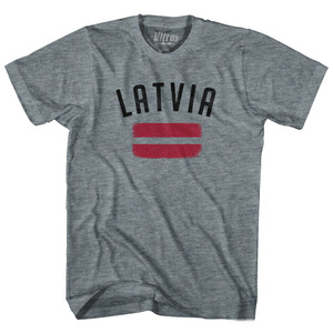 Latvia Country Flag Heritage Youth Tri-Blend T-shirt - Athletic Grey Latvia Country Flag Heritage Youth Tri-Blend T-shirt - Athletic Grey