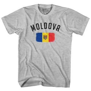 Moldova Country Flag Heritage Youth Cotton T-shirt - Grey Heather Moldova Country Flag Heritage Youth Cotton T-shirt - Grey Heather