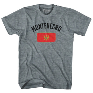 Montenegro Country Flag Heritage Youth Tri-Blend T-shirt - Athletic Grey Montenegro Country Flag Heritage Youth Tri-Blend T-shirt - Athletic Grey