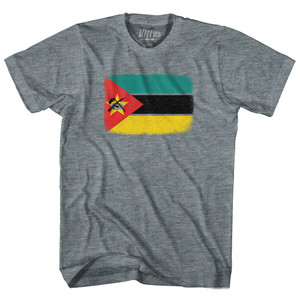Mozambique Country Flag Youth Tri-Blend T-shirt - Athletic Grey Mozambique Country Flag Youth Tri-Blend T-shirt - Athletic Grey