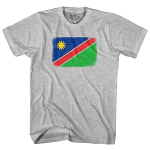 Namibia Country Flag Womens Cotton Junior Cut T-Shirt - Grey Heather Namibia Country Flag Womens Cotton Junior Cut T-Shirt - Grey Heather