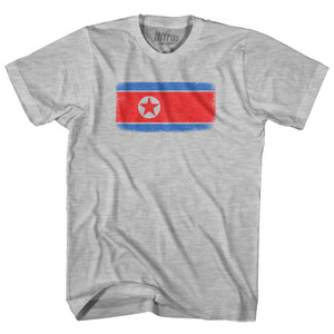 North Korea Country Flag Youth Cotton T-shirt - Grey Heather North Korea Country Flag Youth Cotton T-shirt - Grey Heather