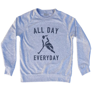 All Day Everyday Hockey Adult Tri-Blend Sweatshirt - Heather Grey All Day Everyday Hockey Adult Tri-Blend Sweatshirt - Heather Grey