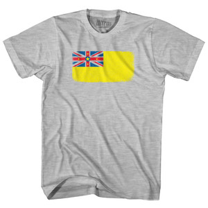 Niue Country Flag Womens Cotton Junior Cut T-Shirt - Grey Heather Niue Country Flag Womens Cotton Junior Cut T-Shirt - Grey Heather
