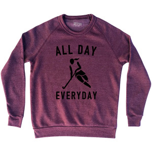 All Day Everyday Hockey Adult Tri-Blend Sweatshirt - Cardinal Blue All Day Everyday Hockey Adult Tri-Blend Sweatshirt - Cardinal Blue