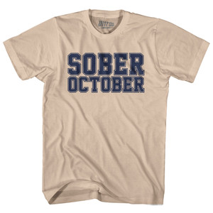 Sober October Adult Cotton T-shirt