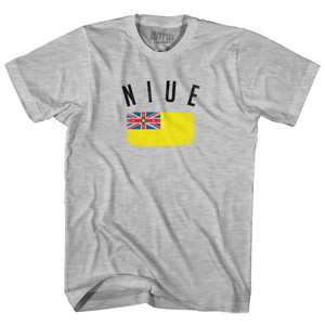 Niue Country Flag Heritage Youth Cotton T-shirt - Grey Heather Niue Country Flag Heritage Youth Cotton T-shirt - Grey Heather