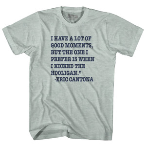 Eric Cantona Adult Tri-Blend T-shirt - Athletic Cool Grey