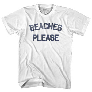 Beaches Please Youth Cotton T-shirt - White
