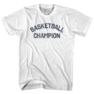 Basketball Champion Adult Cotton T-shirt - White