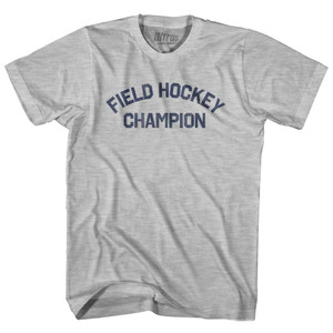 Field Hockey Champion Womens Cotton Junior Cut T-Shirt - Grey Heather Field Hockey Champion Womens Cotton Junior Cut T-Shirt - Grey Heather