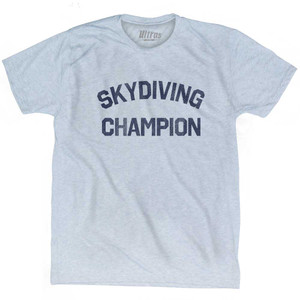 Skydiving Champion Adult Tri-Blend T-shirt - Athletic White