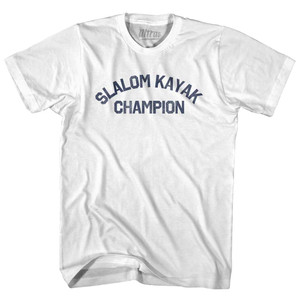 Slalom Kayak Champion Womens Cotton Junior Cut T-Shirt - White