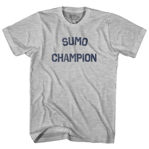 Sumo Champion Adult Cotton T-shirt - Grey Heather Sumo Champion Adult Cotton T-shirt - Grey Heather