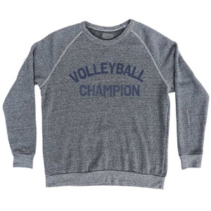 Volleyball Champion Adult Tri-Blend Sweatshirt - Athletic Grey Volleyball Champion Adult Tri-Blend Sweatshirt - Athletic Grey