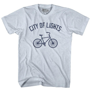 City Of Lights Bike City Adult Tri-Blend T-shirt - Athletic White City Of Lights Bike City Adult Tri-Blend T-shirt - Athletic White