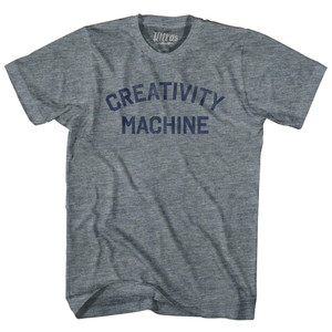 Creativity Machine Womens Tri-Blend Junior Cut T-Shirt - Athletic Grey