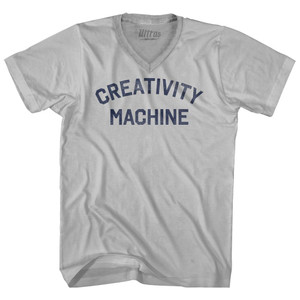 Creativity Machine Adult Tri-Blend V-neck T-shirt - Cool Grey