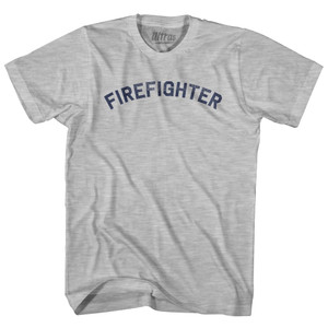 Firefighter Adult Cotton T-shirt - Grey Heather