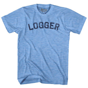 Logger Adult Tri-Blend T-shirt - Athletic Blue