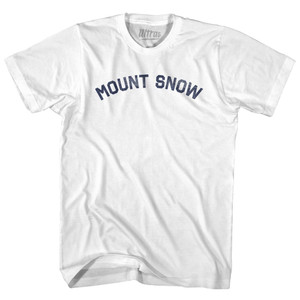 Mount Snow Womens Cotton Junior Cut T-Shirt - White