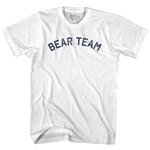 Bear Team Womens Cotton Junior Cut T-Shirt - White