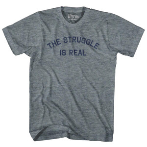 The Struggle Is Real Youth Tri-Blend T-shirt - Athletic Grey