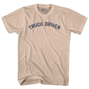 Truck Driver Adult Cotton T-shirt - Creme