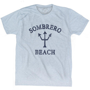 Florida Sombrero Beach Trident Adult Tri-Blend T-Shirt by Ultras Florida Sombrero Beach Trident Adult Tri-Blend T-Shirt by Ultras