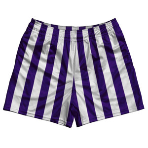 Purple Violet Laker & White Rugby Gym Short 5 Inch Inseam With Pockets Made In USA - Purple Violet Laker & White Purple Violet Laker & White Rugby Gym Short 5 Inch Inseam With Pockets Made In USA - Purple Violet Laker & White