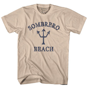 Florida Sombrero Beach Trident Adult Cotton T-Shirt by Ultras