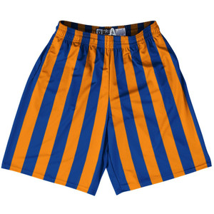 Royal Blue & Tennessee Orange Vertical Stripe Lacrosse Shorts Made In USA by Tribe Lacrosse Royal Blue & Tennessee Orange Vertical Stripe Lacrosse Shorts Made In USA by Tribe Lacrosse