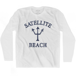 Florida Satellite Beach Trident Adult Cotton Long Sleeve T-Shirt by Ultras Florida Satellite Beach Trident Adult Cotton Long Sleeve T-Shirt by Ultras