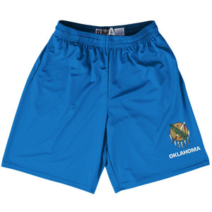 Oklahoma US State Flag Lacrosse Shorts Made In USA by Lacrosse Shorts Oklahoma US State Flag Lacrosse Shorts Made In USA by Lacrosse Shorts