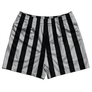 Medium Gray & Black Rugby Gym Short 5 Inch Inseam With Pockets Made In USA - Medium Gray & Black Medium Gray & Black Rugby Gym Short 5 Inch Inseam With Pockets Made In USA - Medium Gray & Black