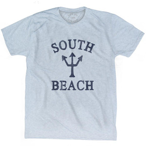 Florida South Beach Trident Adult Tri-Blend T-Shirt by Ultras