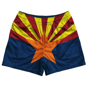 Arizona US State Flag Rugby Shorts Made In USA by Rugby Shorts Arizona US State Flag Rugby Shorts Made In USA by Rugby Shorts