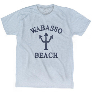 Florida Wabasso Beach Trident Adult Tri-Blend T-Shirt by Ultras