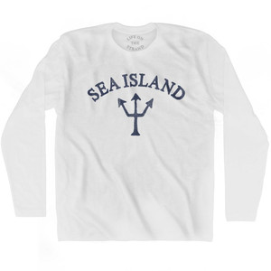 Georgia Sea Island Trident Adult Cotton Long Sleeve T-Shirt by Ultras Georgia Sea Island Trident Adult Cotton Long Sleeve T-Shirt by Ultras