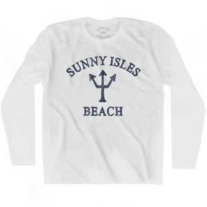 Florida Sunny Isles Beach Trident Adult Cotton Long Sleeve T-Shirt by Ultras