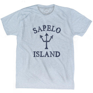 Georgia Sapelo Island Trident Adult Tri-Blend T-Shirt by Ultras Georgia Sapelo Island Trident Adult Tri-Blend T-Shirt by Ultras