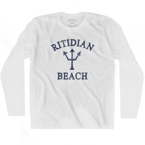 Guam Ritidian Beach Trident Adult Cotton Long Sleeve T-Shirt by Ultras Guam Ritidian Beach Trident Adult Cotton Long Sleeve T-Shirt by Ultras