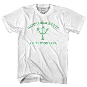 Hawaii Hapuna Beach State Recreation Area Trident Adult Cotton T-Shirt - White Hawaii Hapuna Beach State Recreation Area Trident Adult Cotton T-Shirt - White